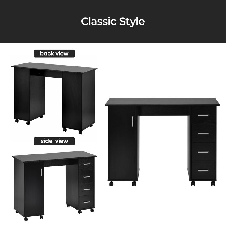 Latitude Run® Office Computer Desk Table With Drawers Wayfair Canada